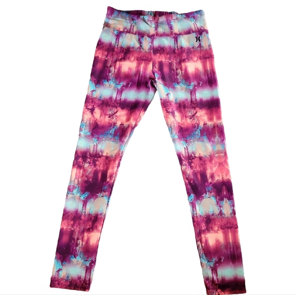 🎈Sale🎈HURLEY Womens Leggings in Purple and Pink Like New Size US XL
